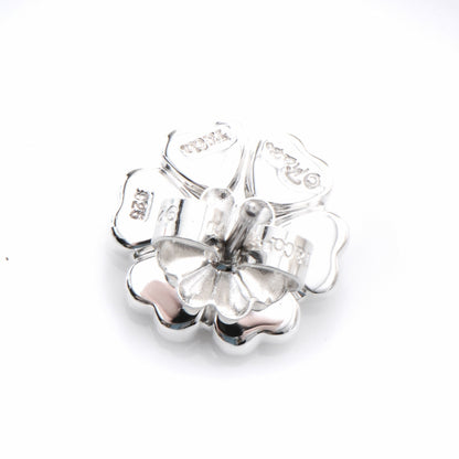 Tiffany Sterling Silver Crown Of Hearts Earrings 2 of 4