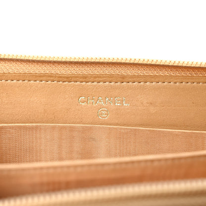 Chanel Caviar Large Timeless CC Zip Around Wallet Beige 6 of 7