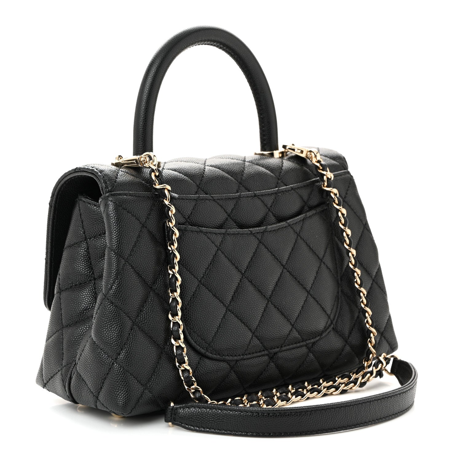 Chanel Caviar Quilted Mini Coco Handle Flap Black 3 of 10