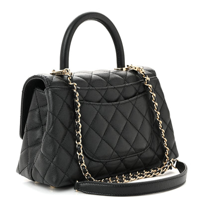 Chanel Caviar Quilted Mini Coco Handle Flap Black 3 of 10