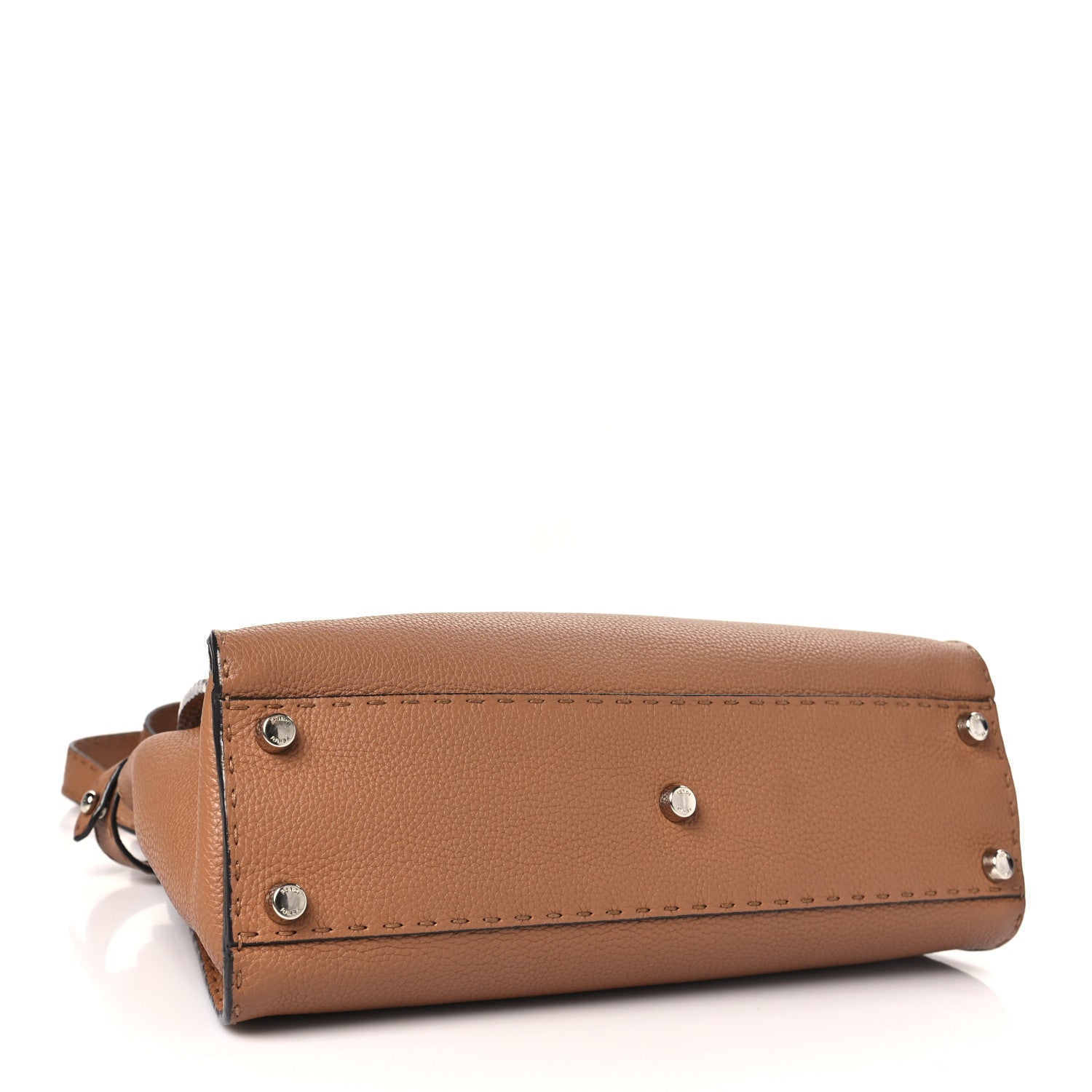Fendi Cuoio Romano Selleria Bi-Color Medium Peekaboo Iconic Satchel Mou Deserto 4 of 11