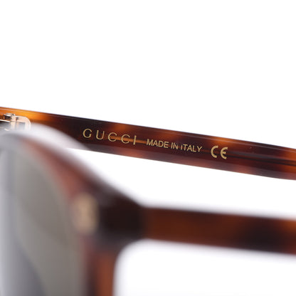 Gucci Acetate Round GG Sunglasses GG0024S Tortoise 6 of 8