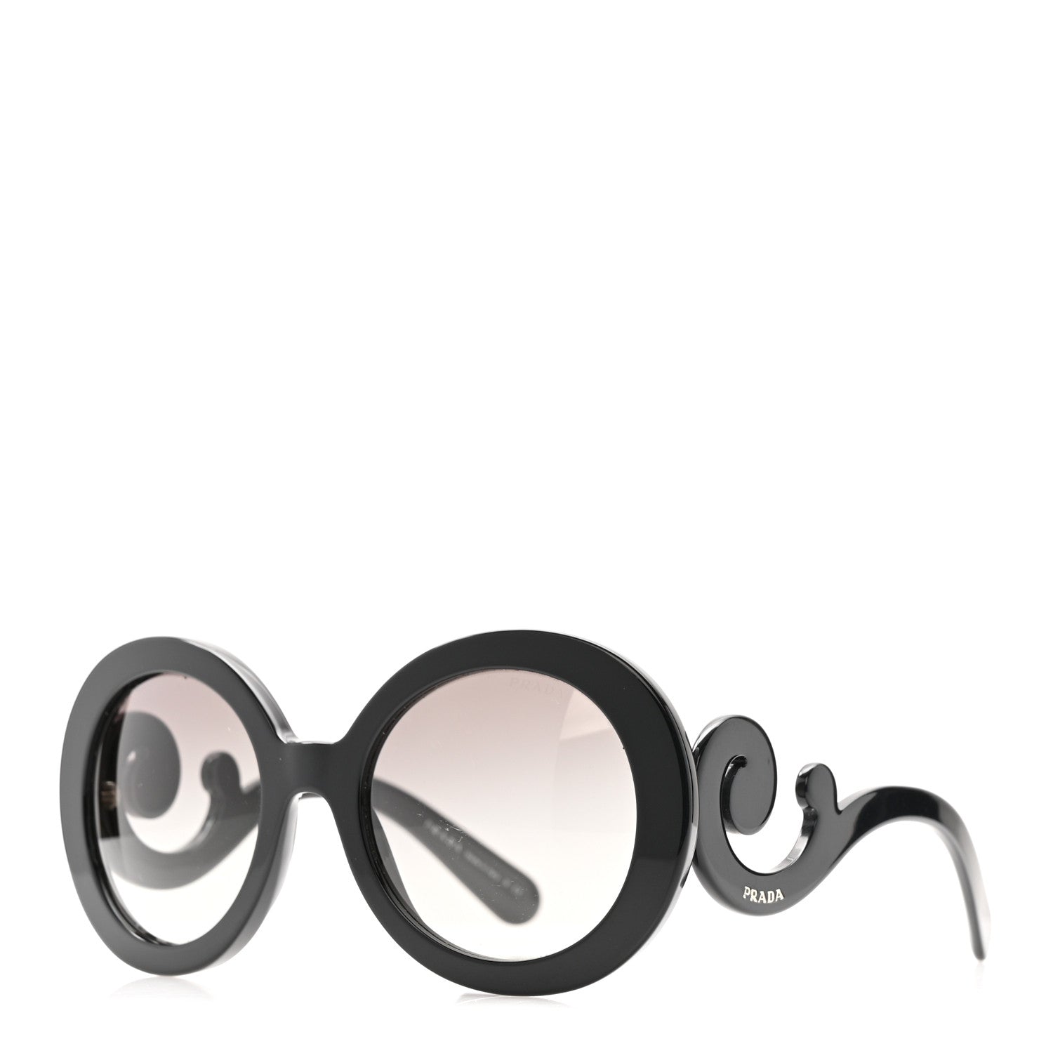 Prada Baroque Sunglasses SPR 27N Black 1 of 7