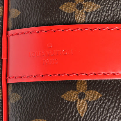 Louis Vuitton Calfskin Monogram Keepall Bandouliere 50 Coquelicot 5 of 8