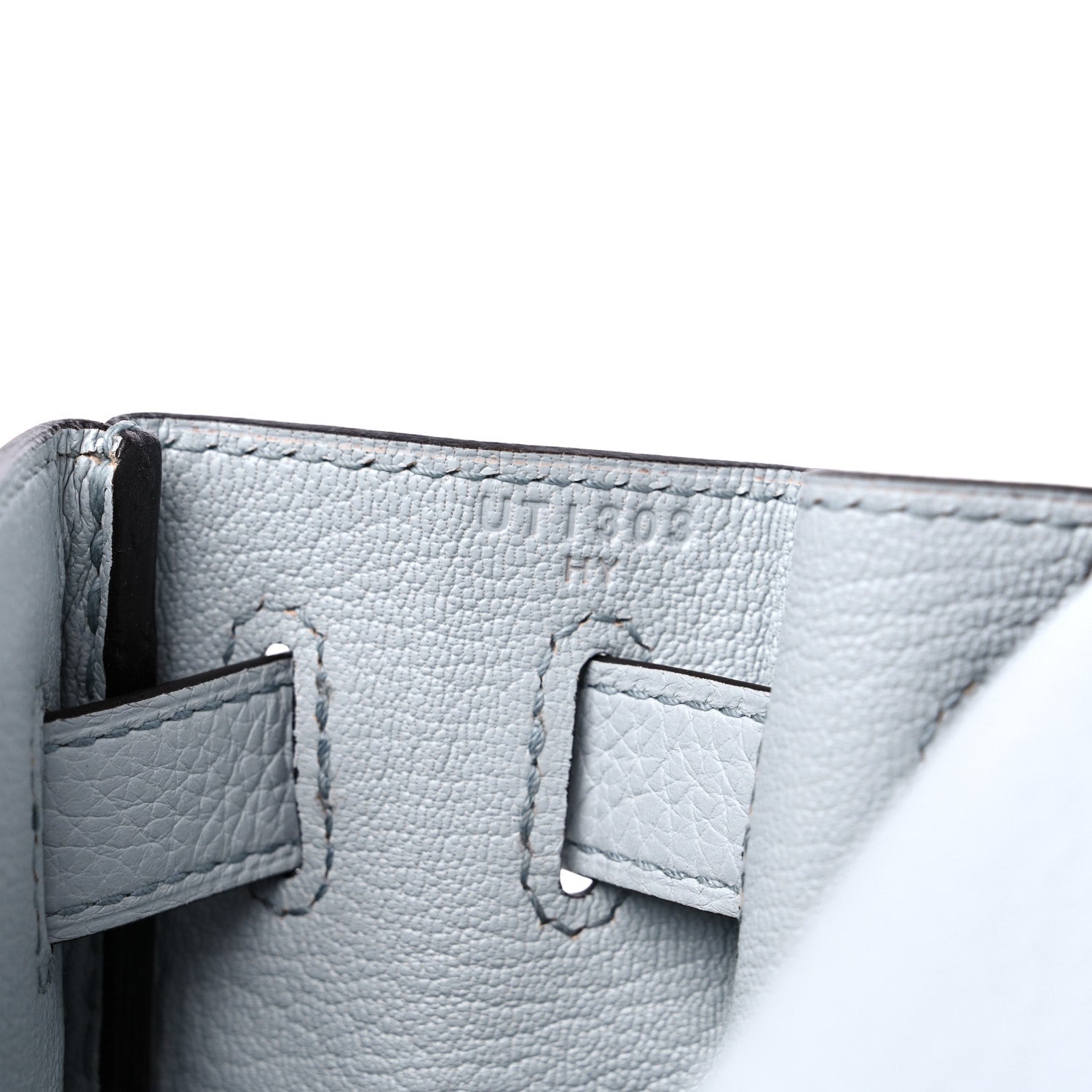 Hermes Togo Kelly Retourne 28 Bleu Pale 7 of 10
