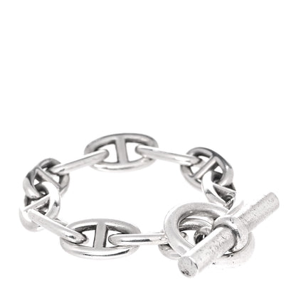 Hermes Sterling Silver TGM Chaine D'Ancre Bracelet 3 of 6