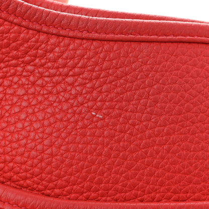 Hermes Taurillon Clemence Evelyne III PM Rouge Tomate 13 of 14