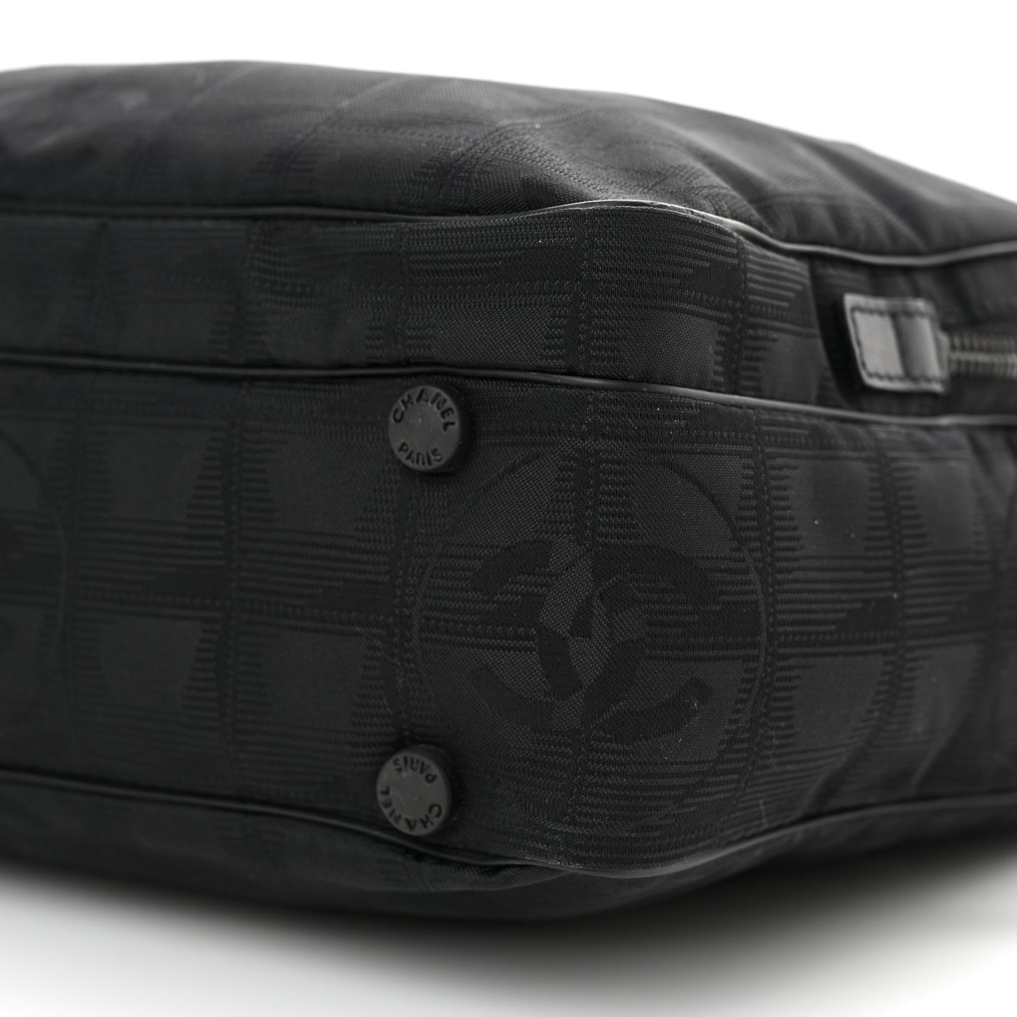Nylon Travel Shoulder Bag Black