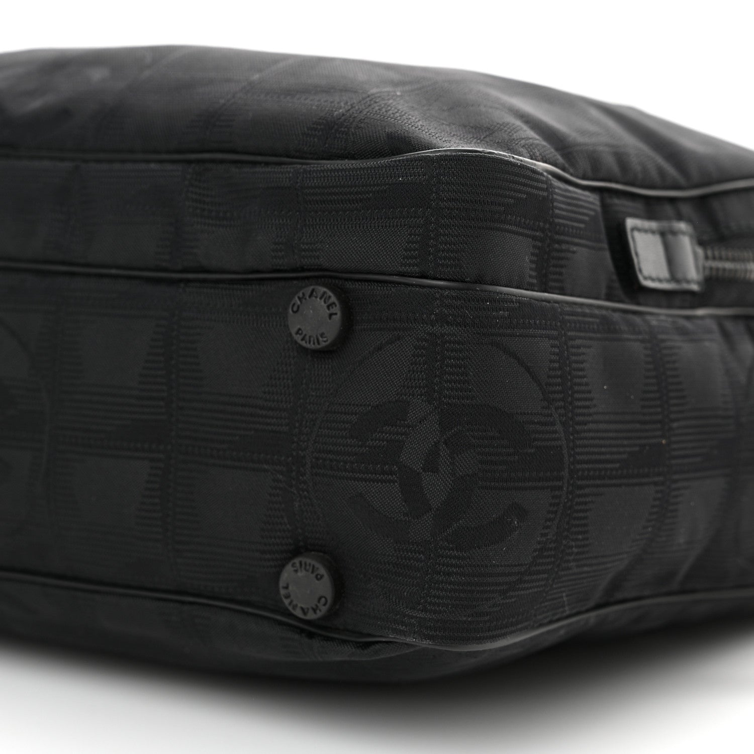 Chanel Nylon Travel Shoulder Bag Black 10 of 10