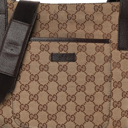 Gucci Monogram Flat Messenger Bag Dark Brown 7 of 9