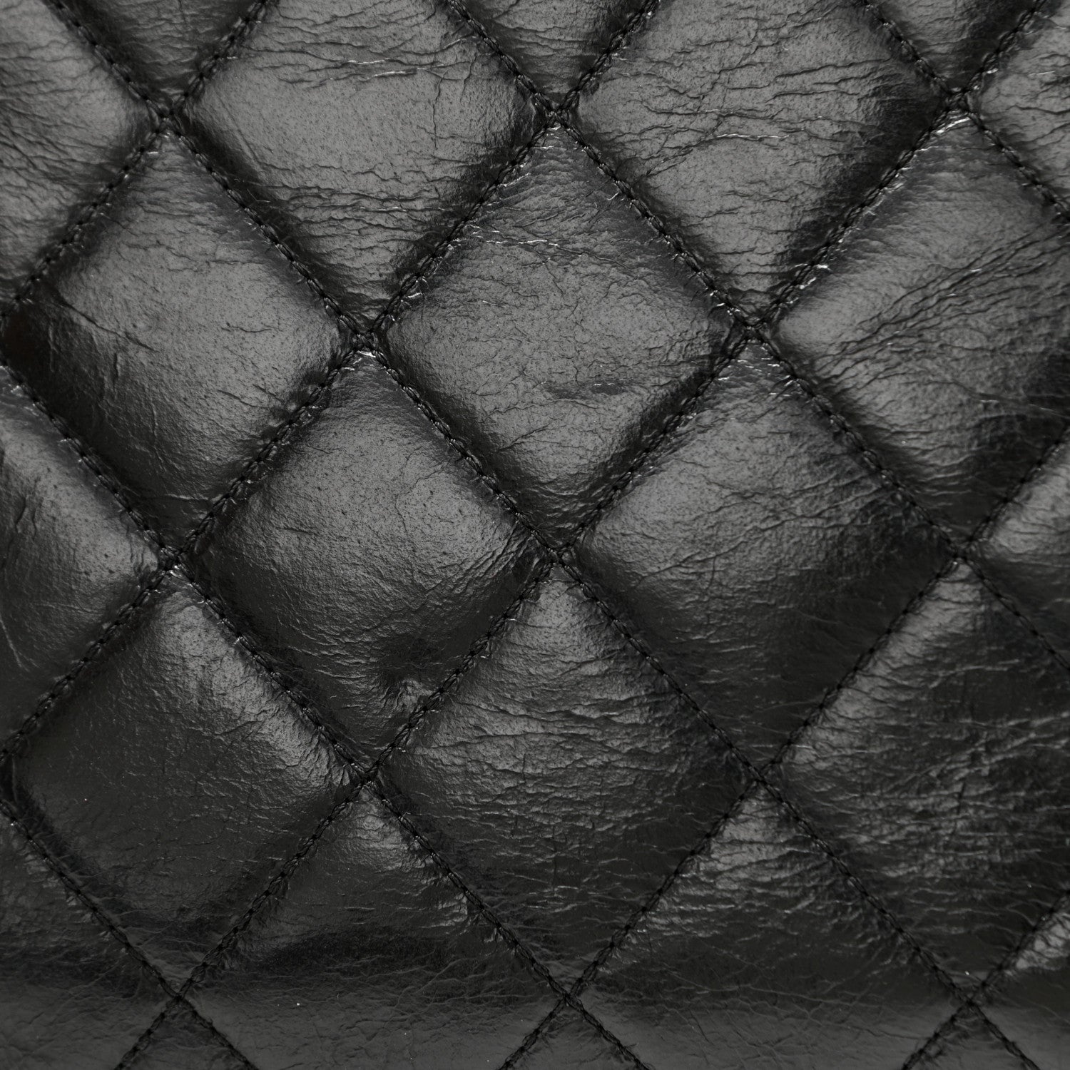 Chanel Glazed Calfskin Quilted Large Perfect Edge Flap Black 11 of 11