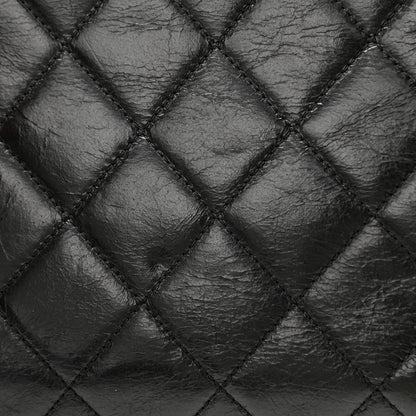 Chanel Glazed Calfskin Quilted Large Perfect Edge Flap Black 11 of 11