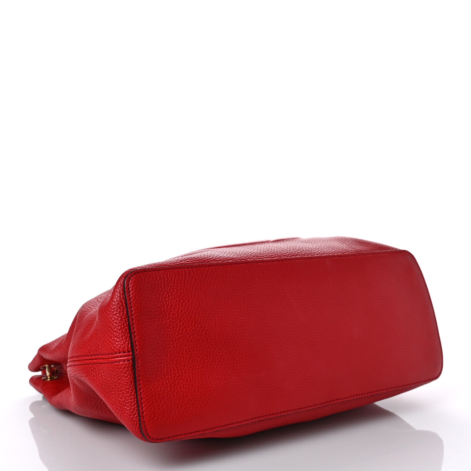 Gucci Pebbled Calfskin Large Soho Hobo Tote Red 3 of 9