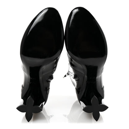 Louis Vuitton Patent Silhouette Ankle Boots 37.5 Black 6 of 8
