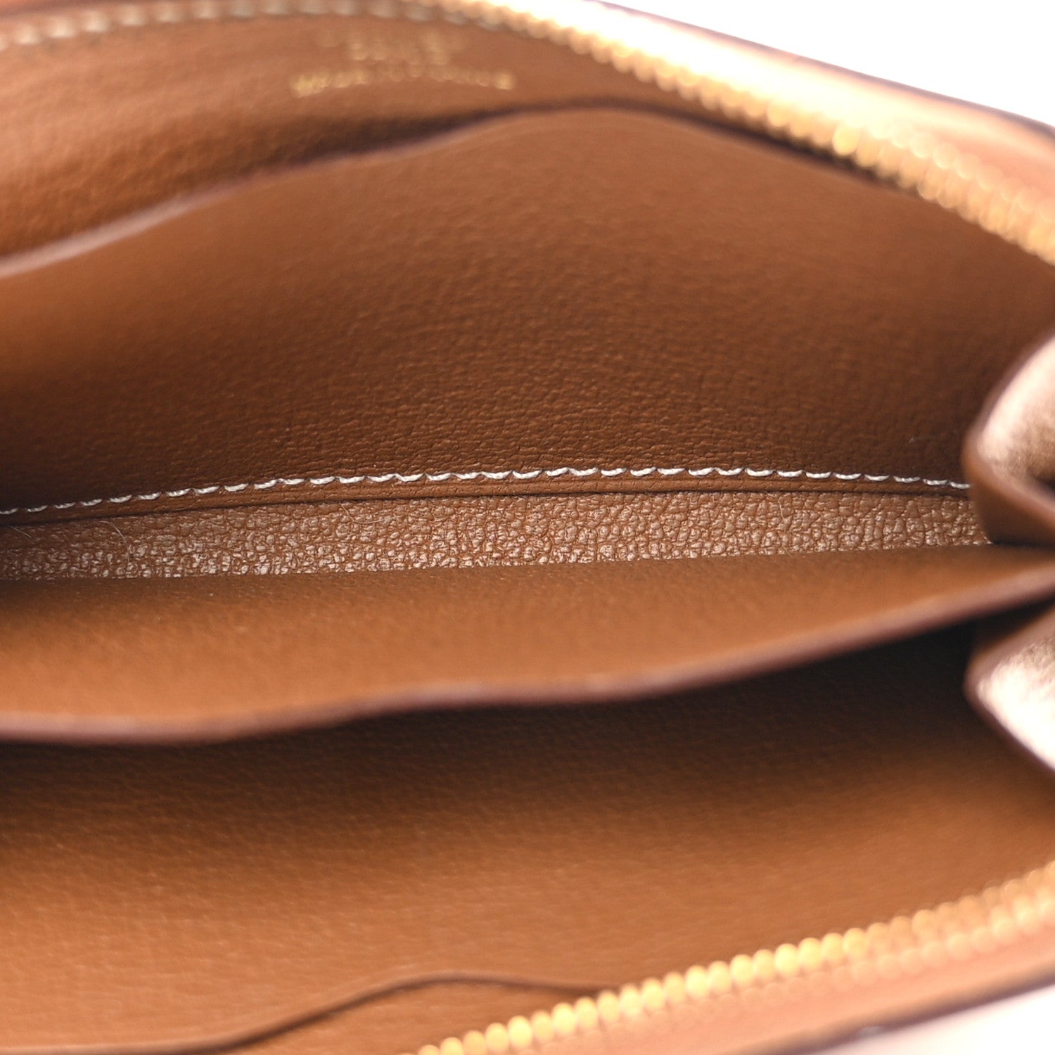 Hermes Evercolor Zipengo Chaine d'Ancre Compact Card Holder Gold 5 of 8