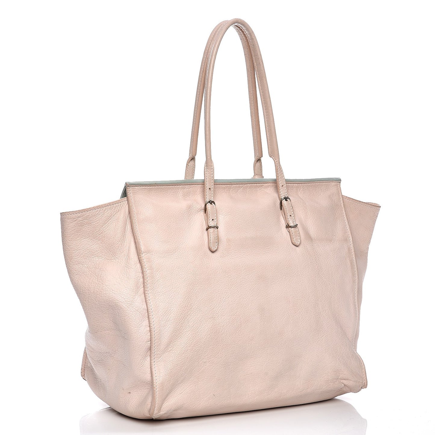 Calfskin Papier Ligne A5 Flap Tote Pink
