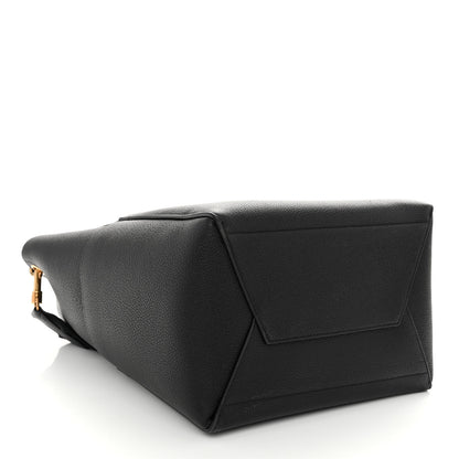 Celine Soft Grained Calfskin Sangle Bucket Bag Black 4 of 10