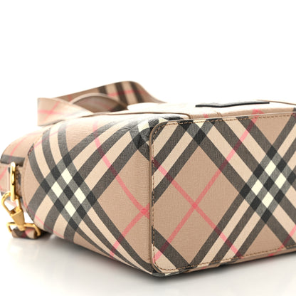 Burberry E-Canvas Check Daphne Tote Archive Beige 9 of 10