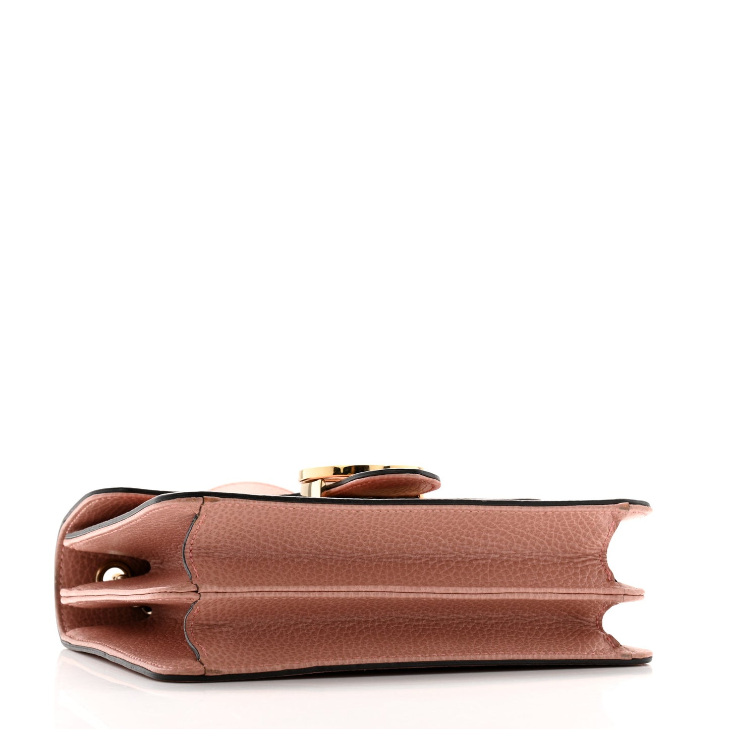 Dollar Calfskin Small Interlocking G Shoulder Bag Soft Pink