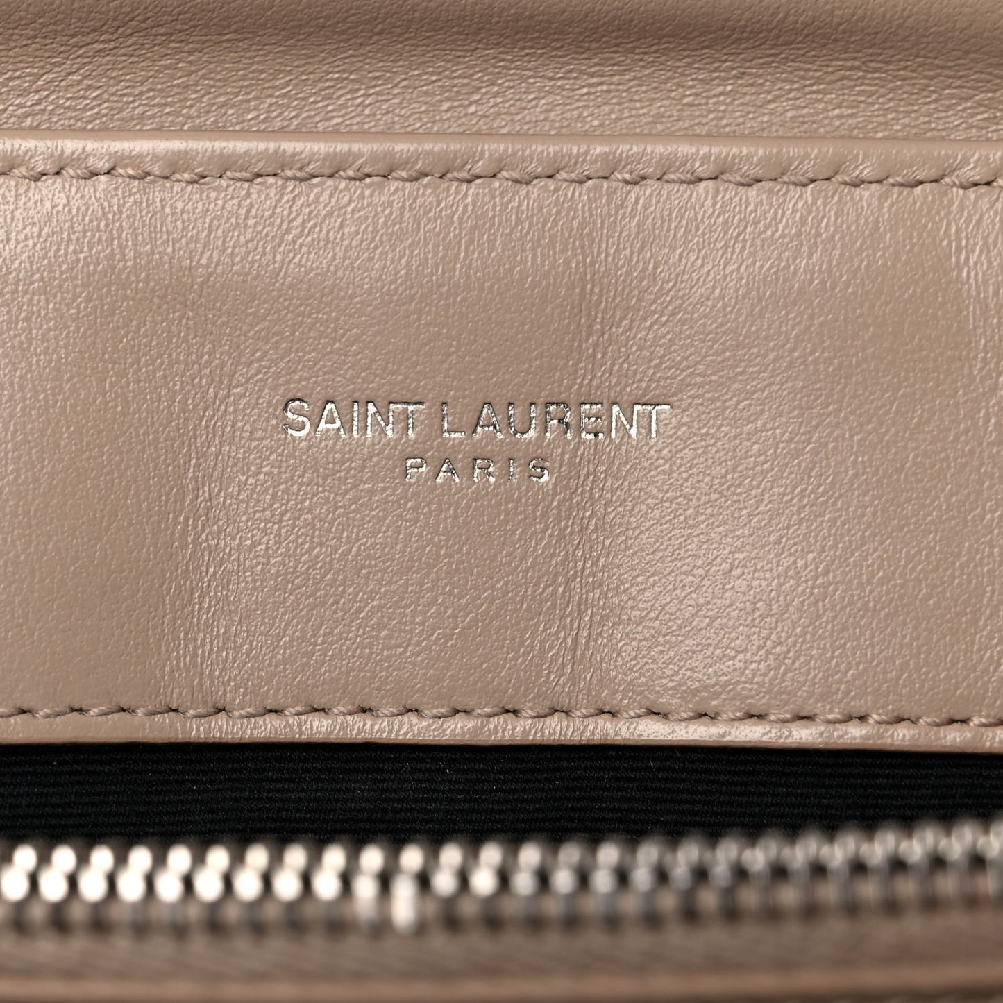 Calfskin Y Quilted Monogram Medium Loulou Chain Satchel Dark Beige