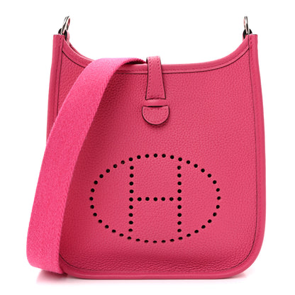 Hermes Taurillon Clemence Evelyne TPM Framboise 5 of 10