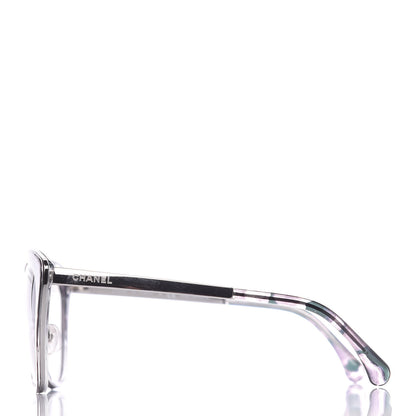 Chanel Polarized Metal Cat Eye Sunglasses 4208 Silver 3 of 8