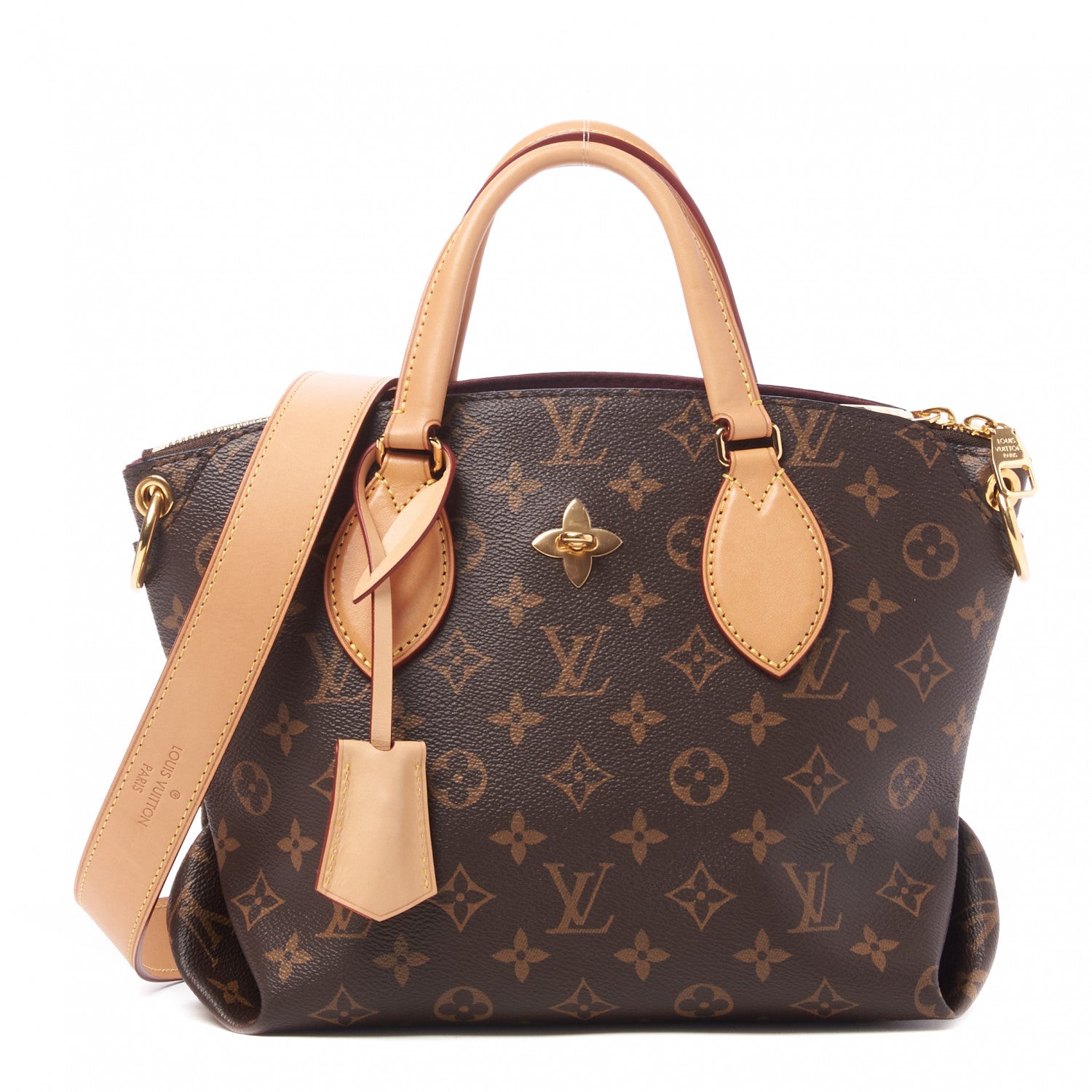 Louis Vuitton Monogram Flower Zipped Tote PM Beige 1 of 9