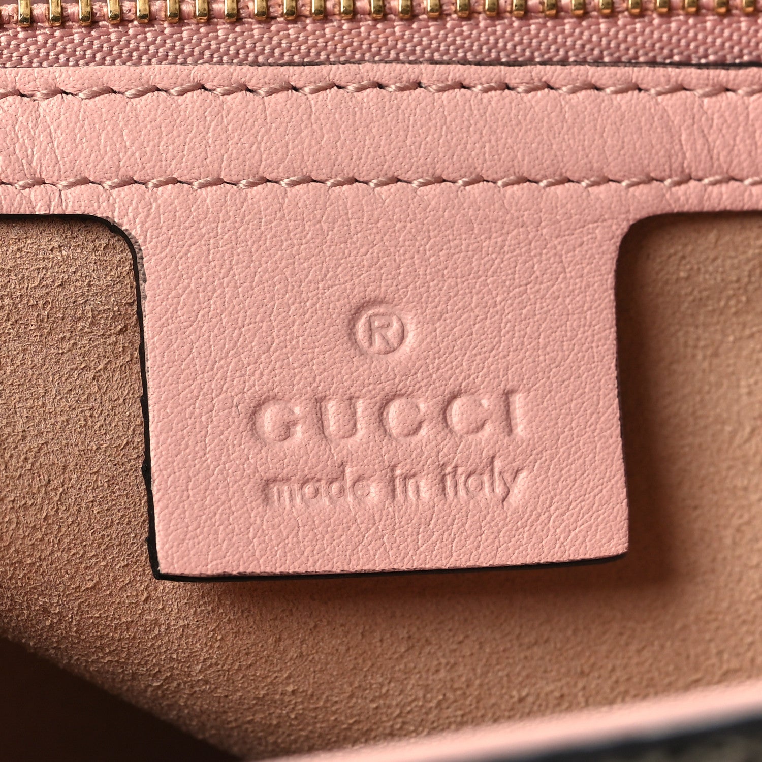 Gucci GG Supreme Monogram Calfskin Medium Padlock Shoulder Bag Beige Perfect Pink 6 of 10