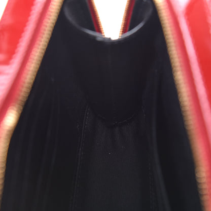 Saint Laurent Patent Matelasse Vicky Monogram Belt Bag Red 10 of 10