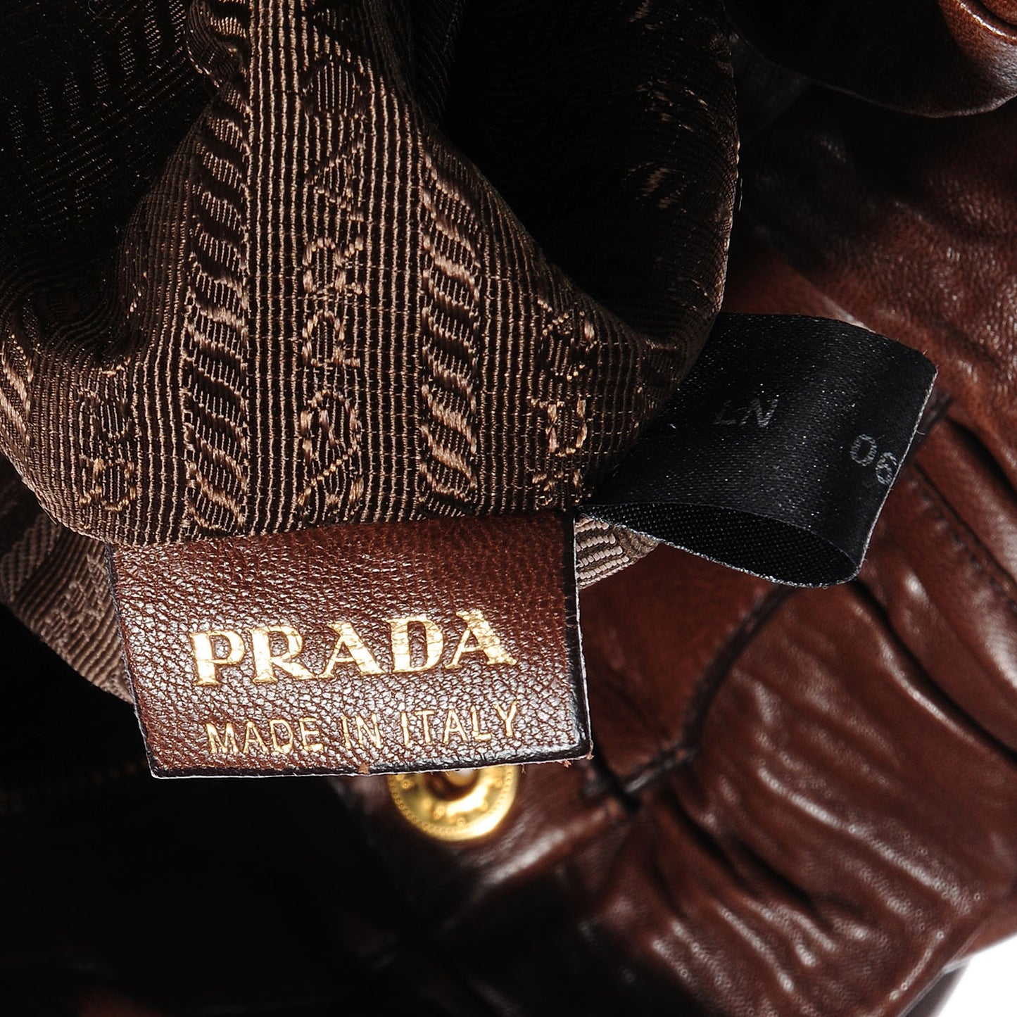 Nappa Antique Python Bow Bag Bruciato