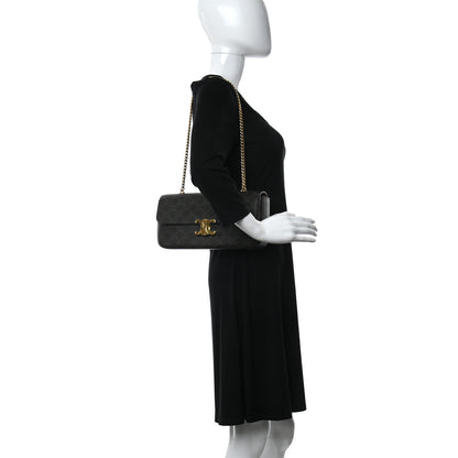 Celine Triomphe Canvas Chain Bag Tan 2 of 9