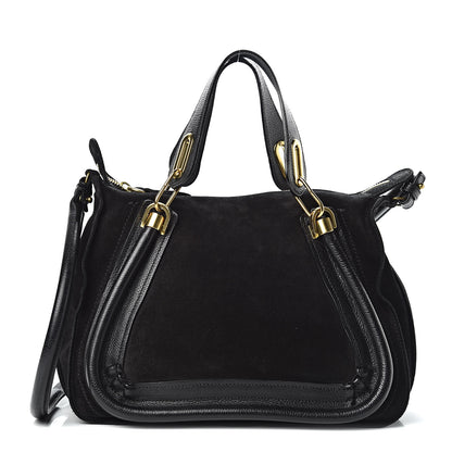 Chloe Suede Calfskin Small Paraty Black 1 of 16