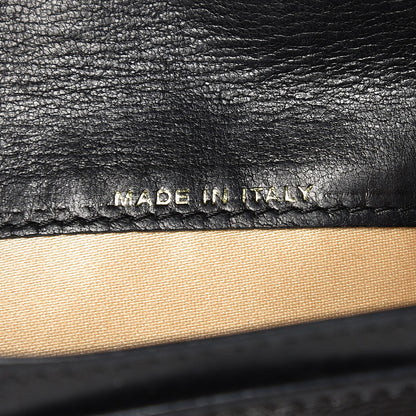 Chanel Lambskin Embossed Camellia Flap Wallet Black 7 of 15