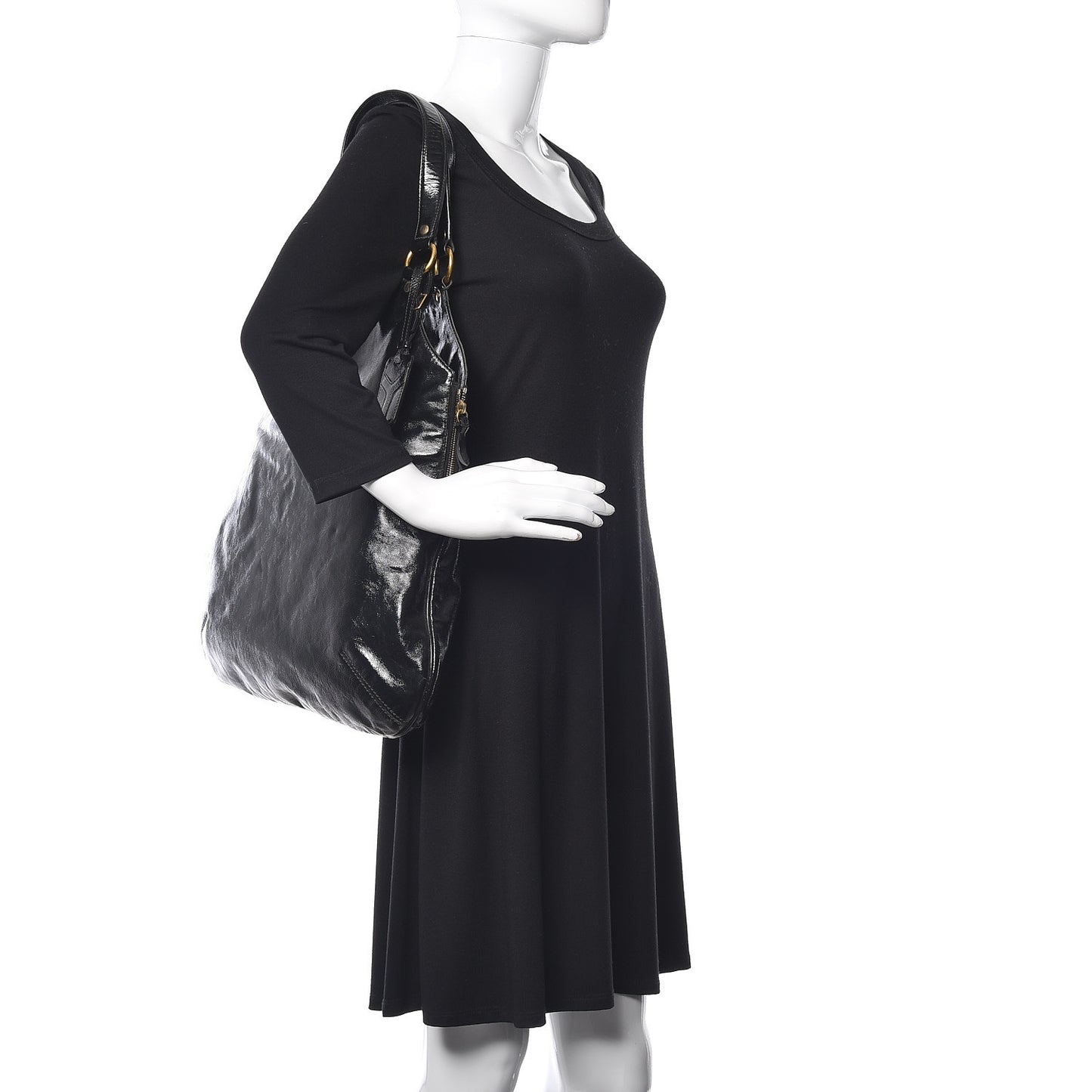 Patent Tribute Tote Black