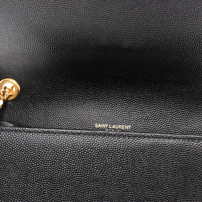 Saint Laurent Grain De Poudre Small Monogram Kate Satchel Black 8 of 13