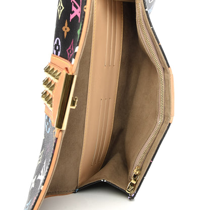 Louis Vuitton Monogram Multicolor Courtney Clutch Black 5 of 7