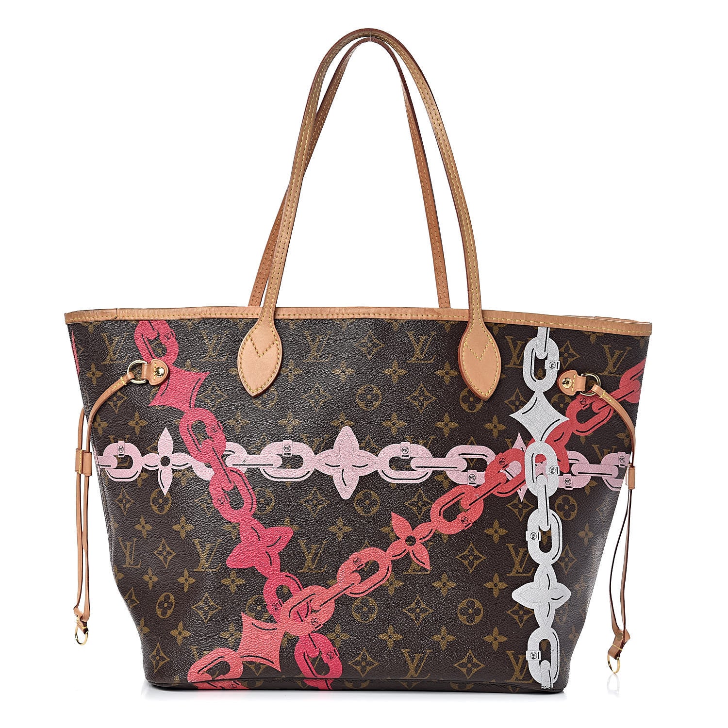 Louis Vuitton Monogram Bay Neverfull MM Rose Ballerine Poppy 1 of 13