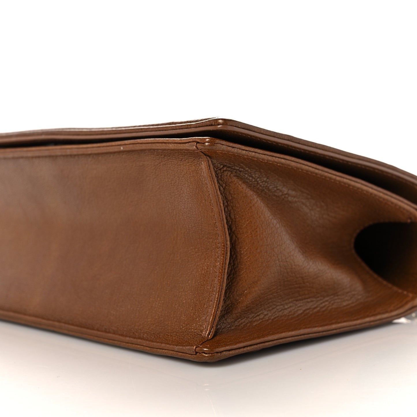 Grained Calfskin Medium Diorama Flap Bag Brown