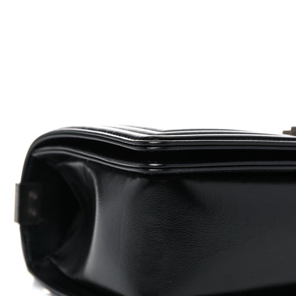 Chanel Metallic Glazed Calfskin Medium Boy Flap Pink Black 8 of 13