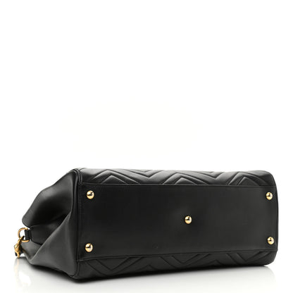 Gucci Calfskin Matelasse Medium GG Marmont Tote Black 4 of 13