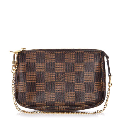 Louis Vuitton Damier Ebene Mini Pochette Accessories 1 of 9