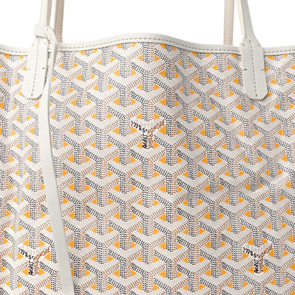 Goyard Goyardine Saint Louis Claire Voie GM White Yellow 7 of 11