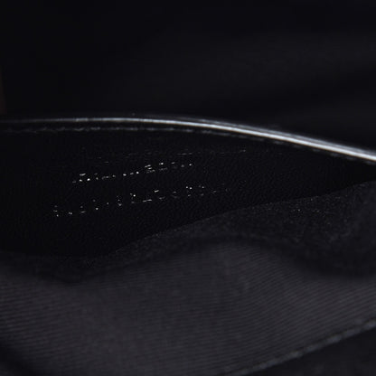 Saint Laurent Sheepskin Matelasse Chevron Monogram Large College Satchel Black 7 of 9