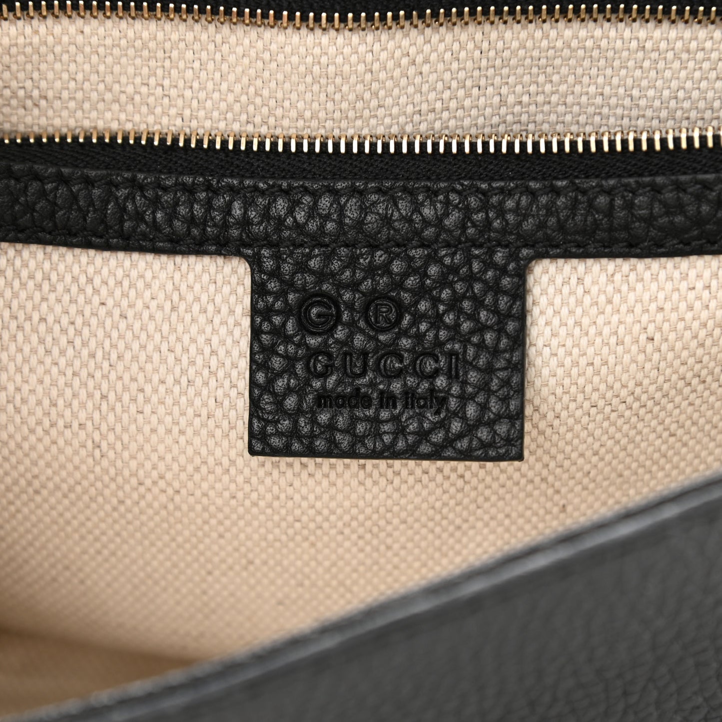 Pebbled Calfskin Medium Soho Flap Crossbody Black