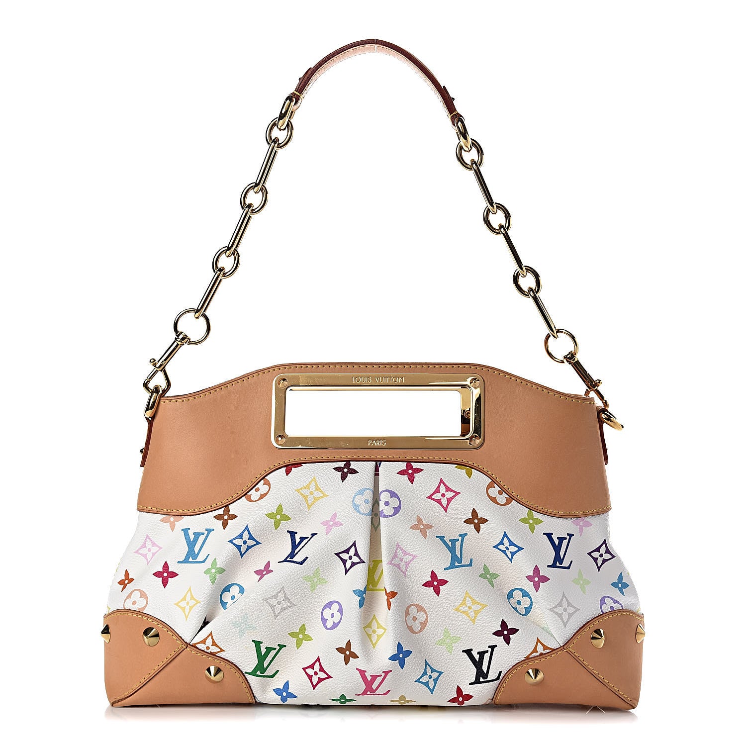 Louis Vuitton Monogram Multicolor Judy MM White 1 of 14