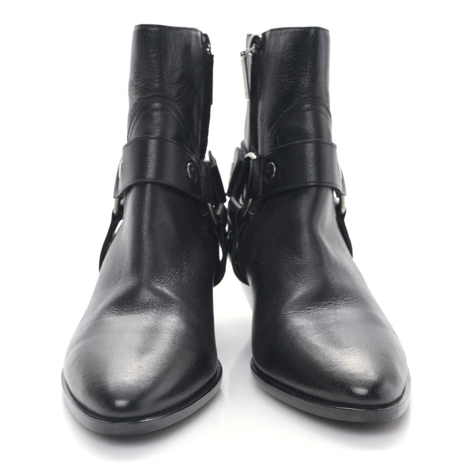 Saint Laurent Calfskin West Harness Boots 36 Black 2 of 8