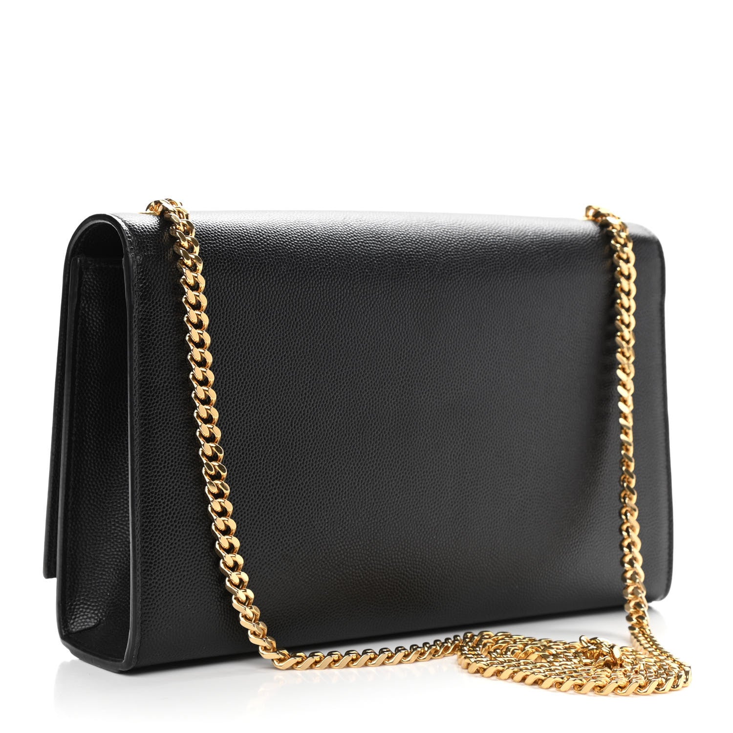 Saint Laurent Grain De Poudre Star Monogram Kate Satchel Black 3 of 9