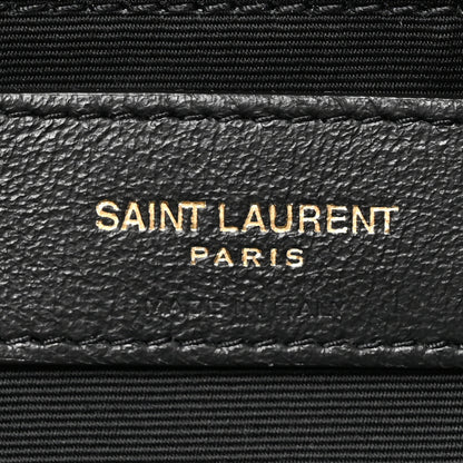 Saint Laurent Silk Carre Rive Gauche Print Patchwork Monogram Medium Jamie Multicolor White 6 of 10