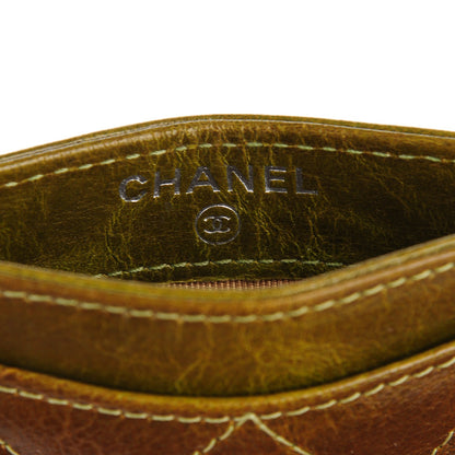 Chanel Llama Quilted Card Holder Green 6 of 8