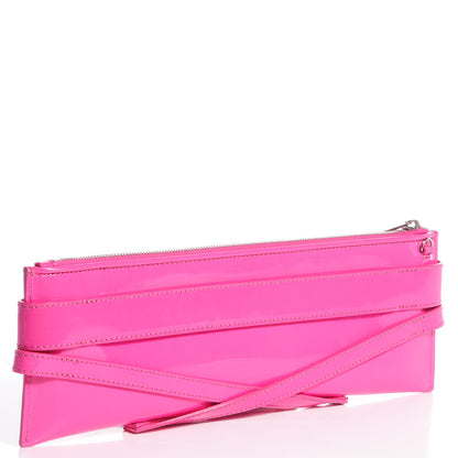 Burberry Patent Bridle Calfskin Parmoor Clutch Bag Pink 5 of 12